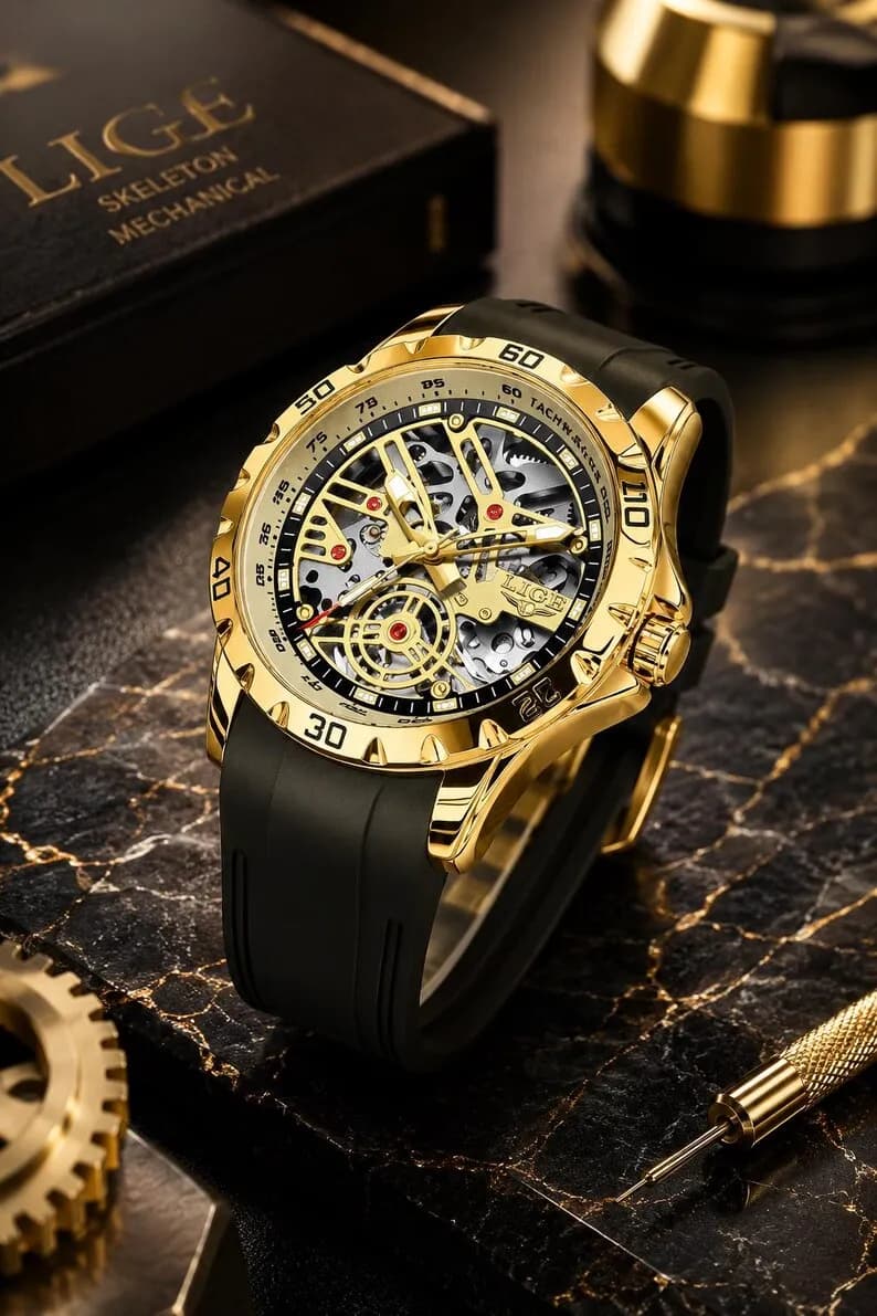 Skeleton Mechanical Sport Watch